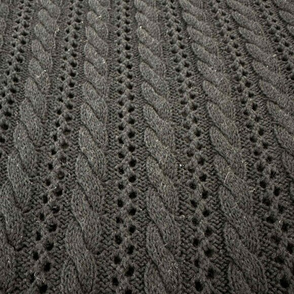 Old Navy Women’s Plus Black Cable Knit Sweater - Picture 2 of 11